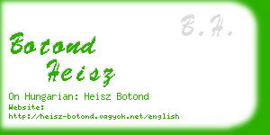 botond heisz business card